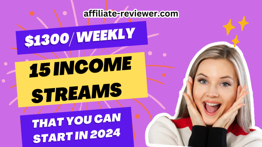 15 Income Streams That You Can Start In 2024