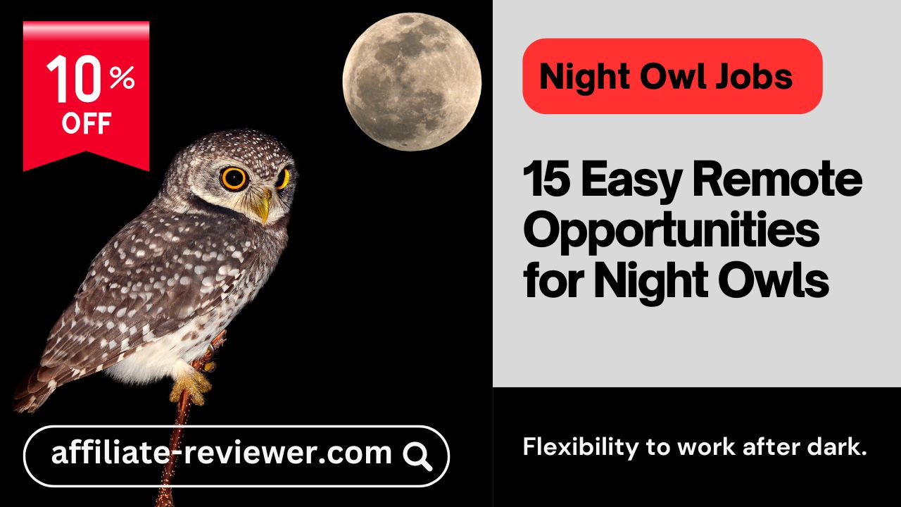 15 Easy Remote Opportunities for Night Owls: Work After Dark