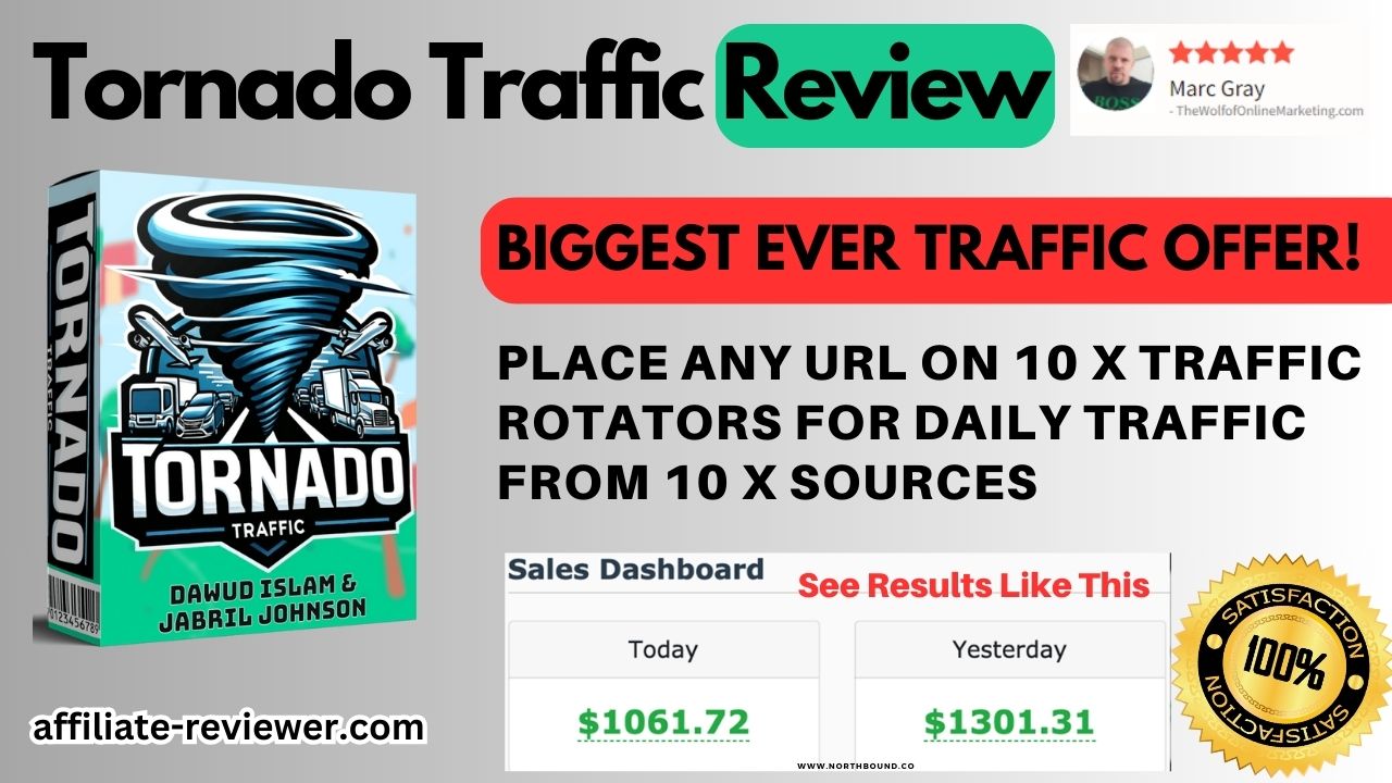 Tornado Traffic Review: Place Any URL ON 10 X Traffic Rotators