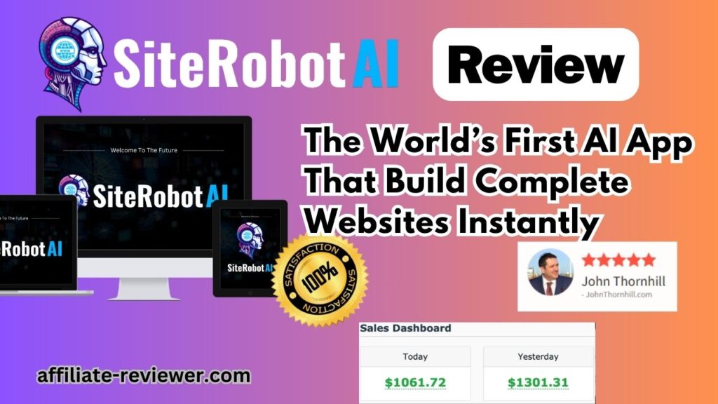 SiteRobot AI Review: Creates World-Class Websites With AI