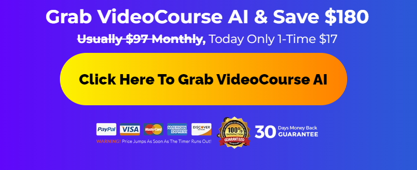 VidCourses AI Pricing and Value