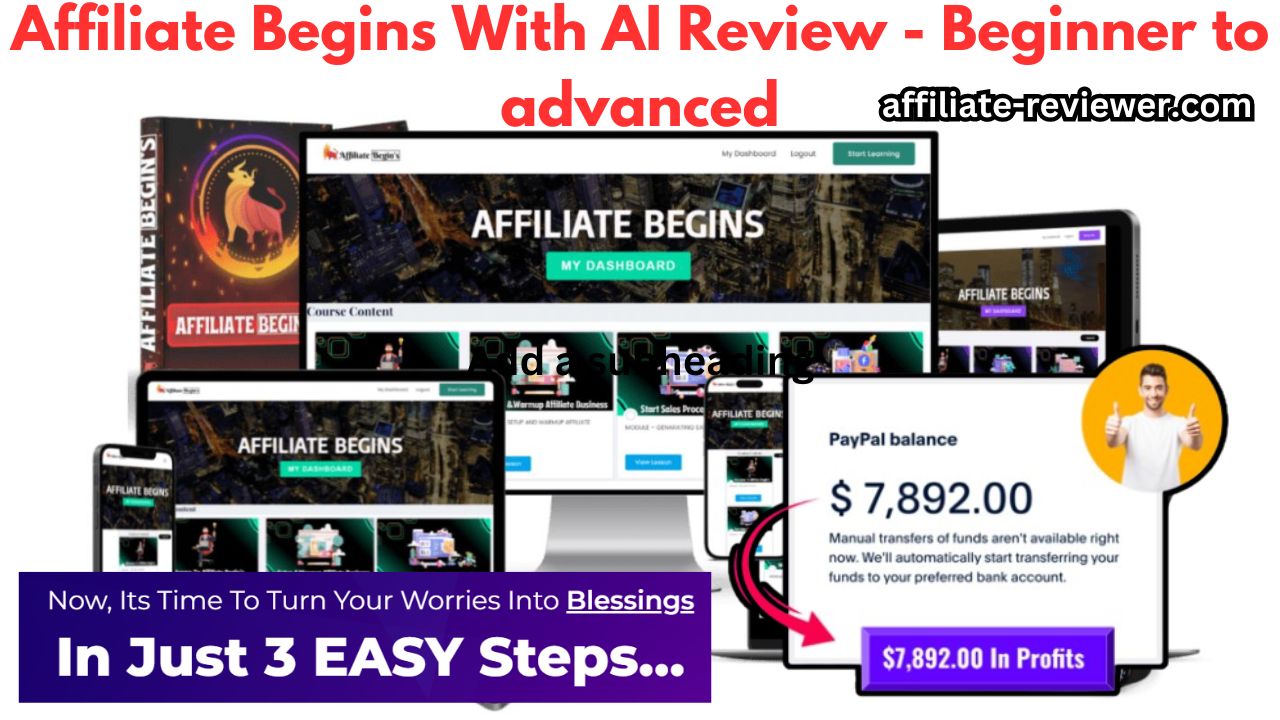 Affiliate Begins With AI Review: Beginner to Advanced