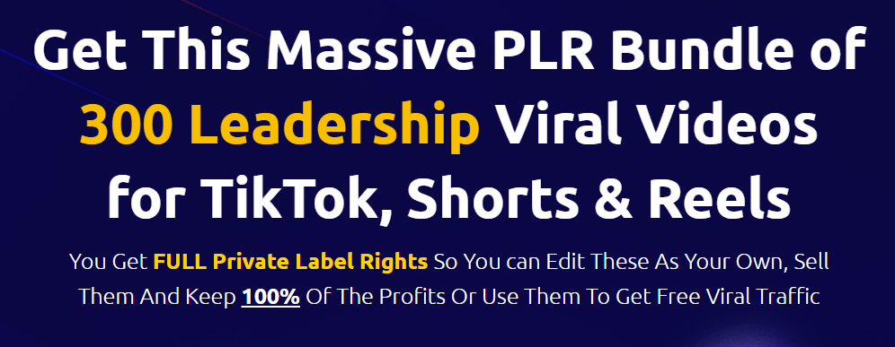 300PLR Leadership ViralVideos Review — Introduction