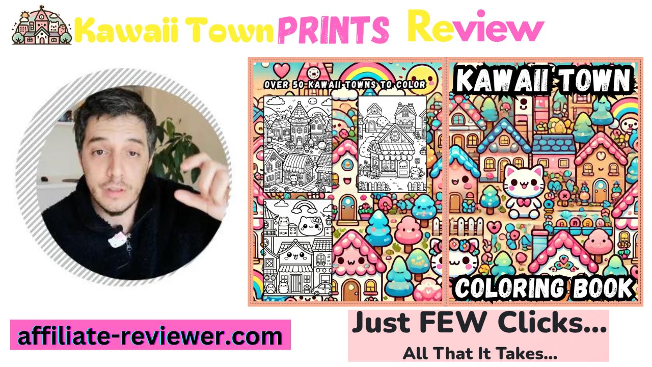 Kawaii Town Prints Review: Create & Sell Adorable Coloring Books Effortlessly