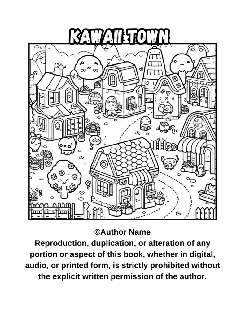 What Does Kawaii Town Prints Include?