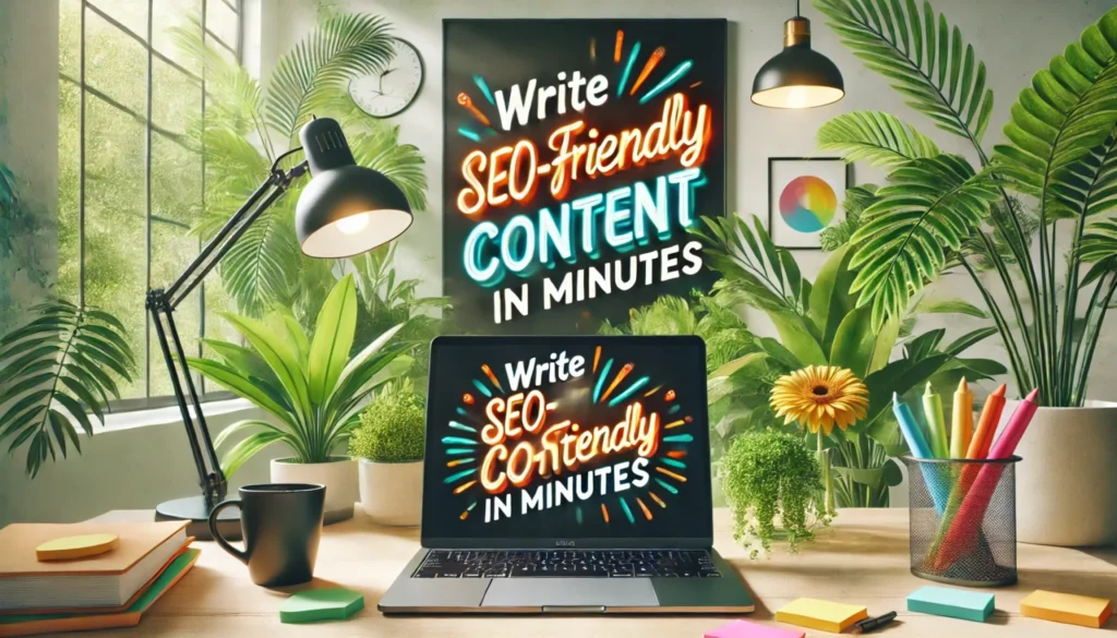 Write SEO-Friendly Content In Minutes