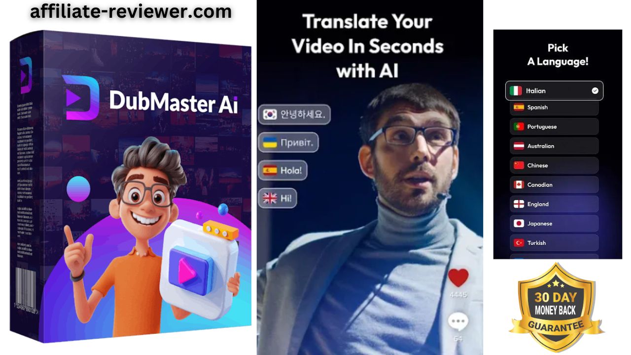 DubMaster AI Review – AI App That Transforms Video Dubbing in 80+ Languages!