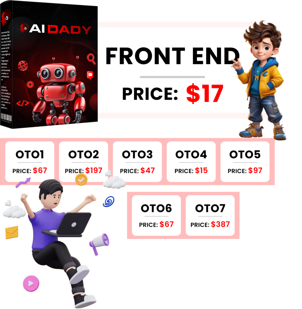 Aidady Review – The OTOs/Upsells
