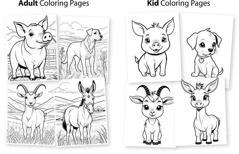 What Exactly Is The Domesticated Animals Coloring Pack With PLR?