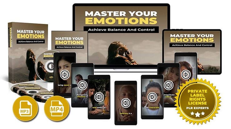 Master Your Emotions PLR: Get Access to 100+ Mindset Video Lessons