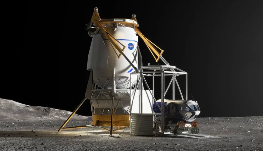 NASA seeks SpaceX and Blue Origin to handle lunar cargo deliveries.