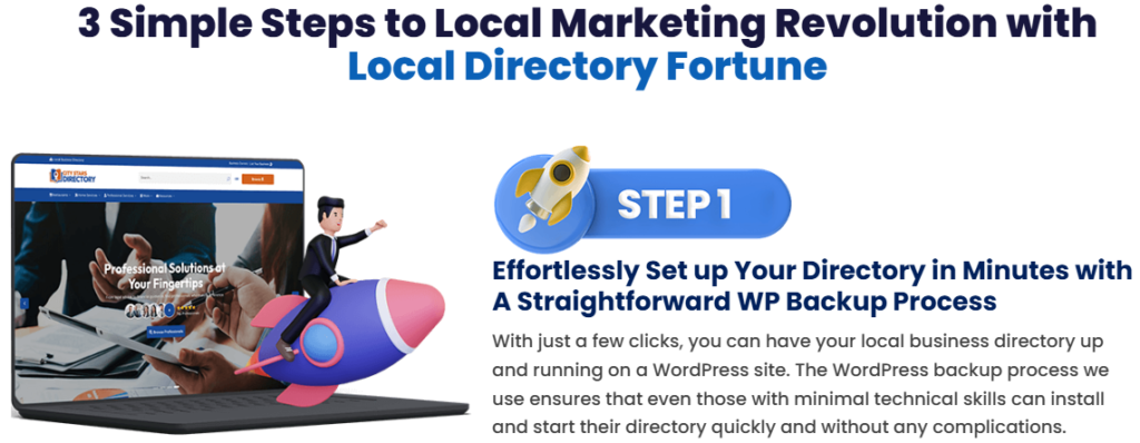 Local Directory Fortune – City Stars Review Step 1