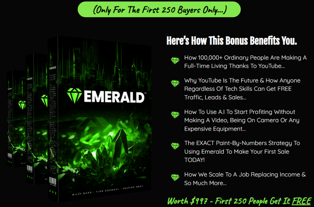 Emerald Review Limited Time Bonus