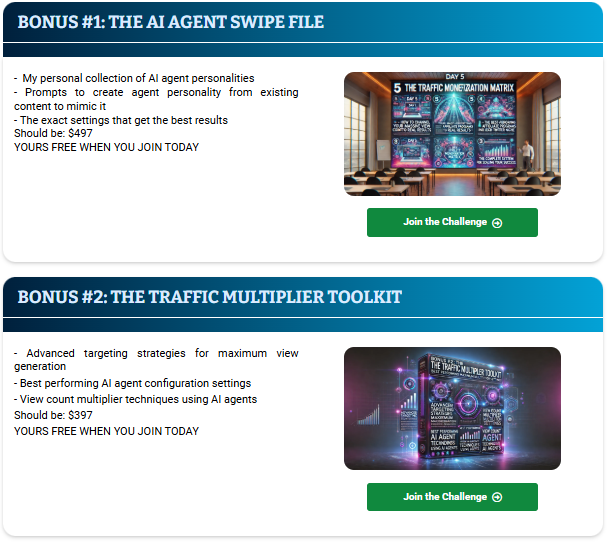 5-Day AI X Traffic Explosion Challenge Bonuses