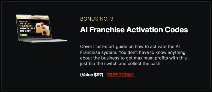 AI Franchise Review Bonus 3