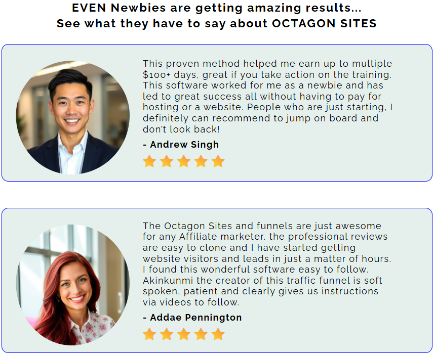 Octagon Sites Review User Review