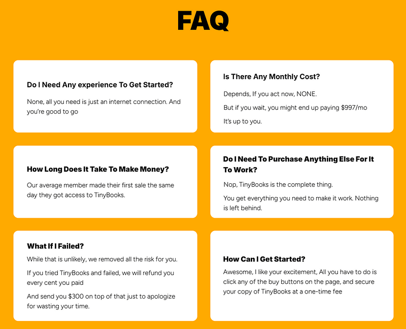 TinyBooks Review  faq