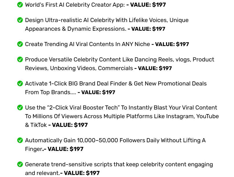 AI Celebrity Review Price