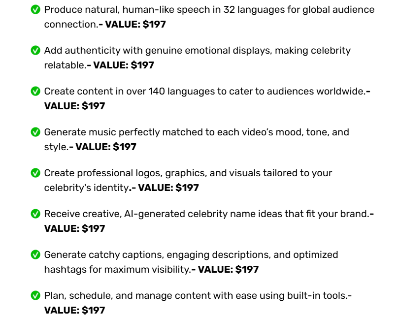 AI Celebrity Review Price