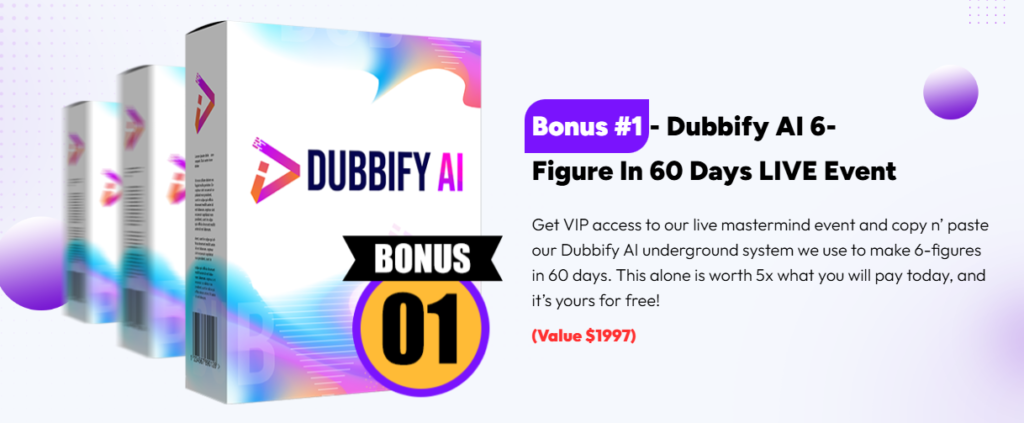 Dubbify AI Review Bonus 1