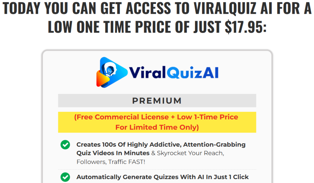 ViralQuiz AI Review Price